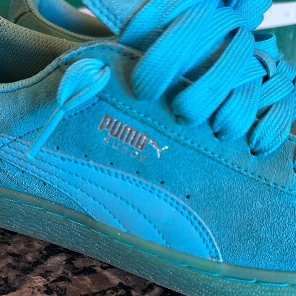 Puma Aqua suede classic iced jr Sneakers 7 men’s 8.5 Women’s - Picture 2 of 15
